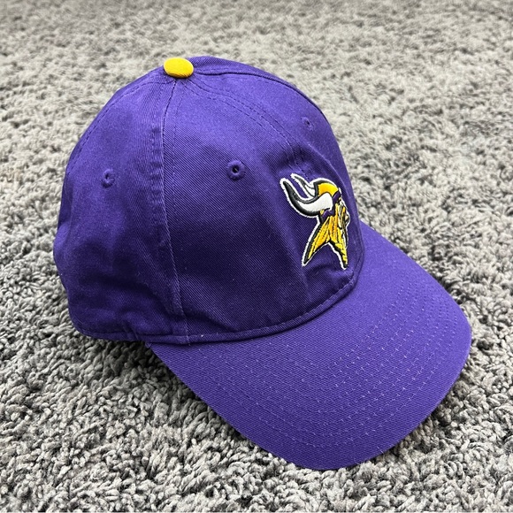 New Era 9Forty Hat Minnesota Vikings NFL Logo Women Adjustable Purple Hook Loop - Picture 3 of 8